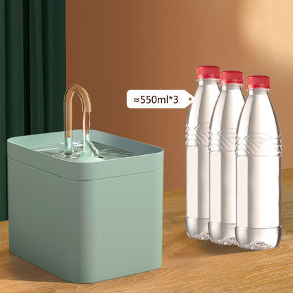 Cat Water Fountain Auto Filter USB Electric 1.5L /50oz Recirculate Filtering Drinker for Pets - Cat2Aqua
