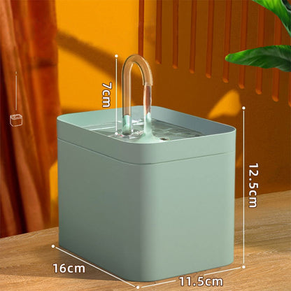 Cat Water Fountain Auto Filter USB Electric 1.5L /50oz Recirculate Filtering Drinker for Pets - Cat2Aqua
